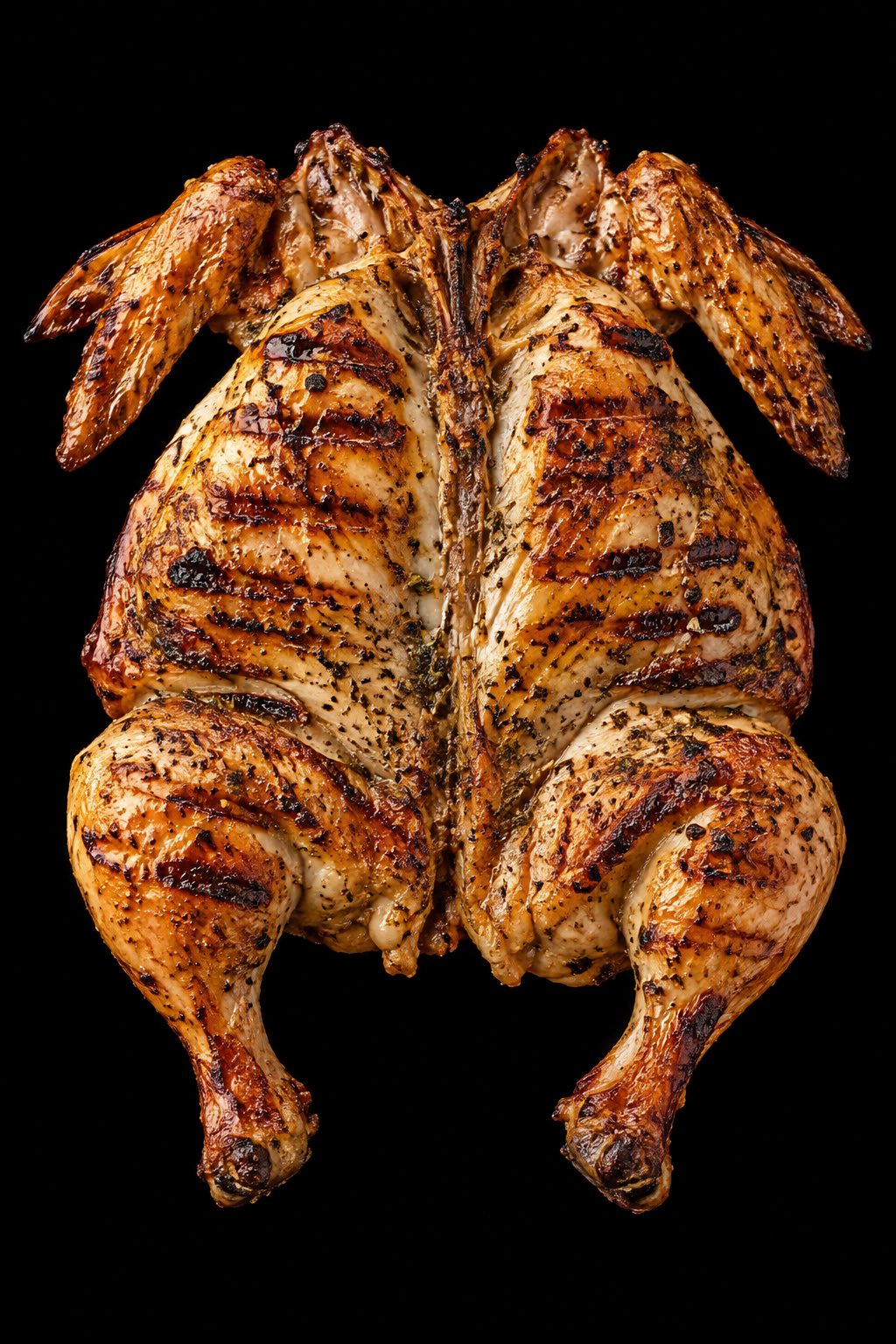 Polletto alla griglia dorato e croccante